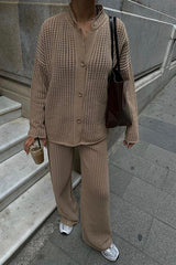 Moon Salaş Kroşe Pantolon Takım 9880