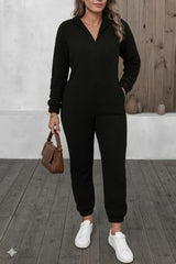 Kadın Uzun Kollu Kapüşonlu Tavşan Kulak Detaylı Peluş Tulum