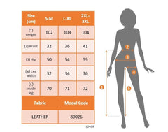 Kadın önden Fermuarlı Cepli Geniş Kesim Lame Deri Pantolon
