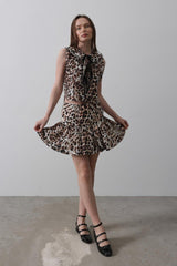 Leopar Desen Mini Etek - Leopar