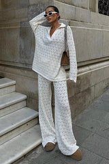 Nolan Regular Ajurlu Pantolon Takım 9885