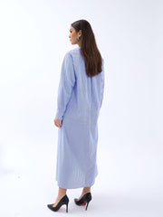 5857 ELBİSE-ATLANTA ÇİZGİLİ