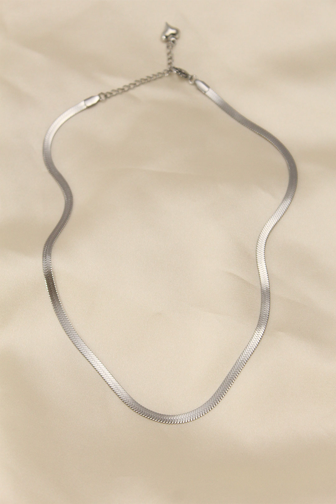 Çelik Silver Renk 45 Cm İtalyan Zincir Model Kadın Kolye