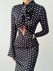 Potenza Puantiyeli Elbise