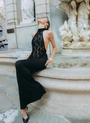 Kitap Okuyalım Mı Kitap Getir Kadın Halter Yaka Fantel Transparan Ve Sırt Dekoltesi Detay Maxi Boy Elbise