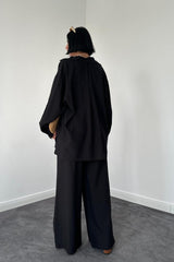 Saks Alice Gömlek Ve Bol Kesim Pantolon Takım