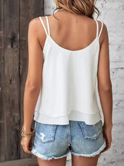 Kadın Ip Askılı V Yakalı Sandy Bluz