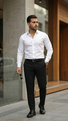 Erkek Saten Klasik Gömlek