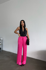 JAKAR SATEN PANTOLON - Mavi