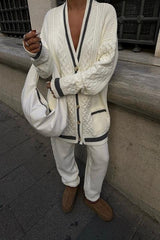 Lunadel Triko Hırka Pantolon Takım 9974