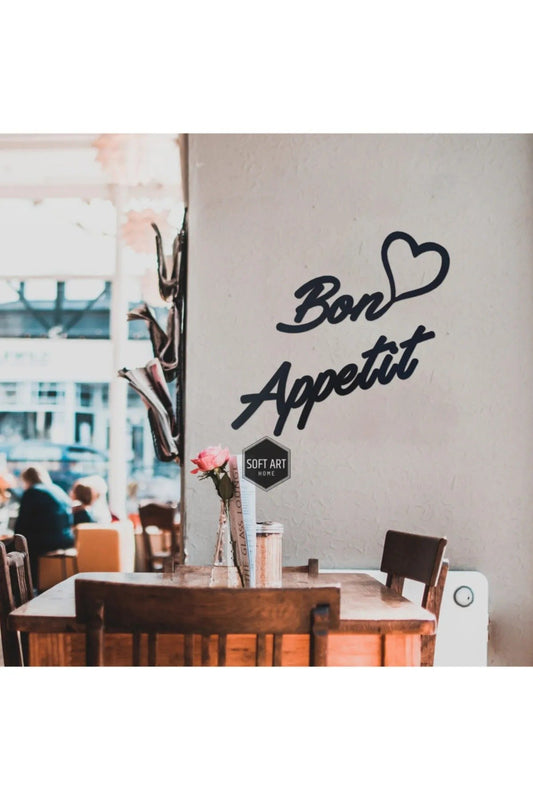 Wall Art Home Bon Appatit Metal Duvar Dekoru