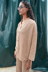 Moon Salaş Kroşe Pantolon Takım 9880