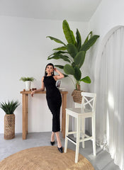 Lers Çiçek Detaylı Elbise