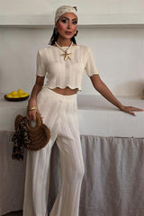 Triko Bluz Pantolon İkili Takım 10084-025