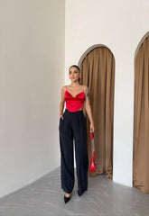 PİLE VE CEP KAPAK DEYALI SALAŞ PANTOLON - Antrasit