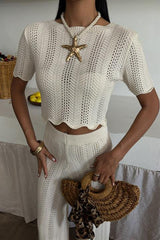 Triko Bluz Pantolon İkili Takım 10084-025