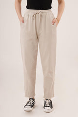 Cepli Belden Bağlamalı Paça Detaylı Haki Pantolon