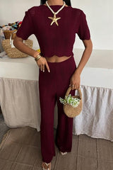 Triko Bluz Pantolon İkili Takım 10084-025