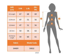 Kadın Uzun Kollu Yakalı Yakadan Bağcıklı Düğmeli Sandy Bluz