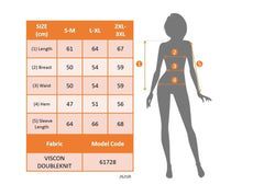 Kadın Uzun Kollu Damla Detaylı Viskon Iki Iplik Bluz