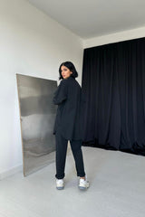 Fuşya Gömlek Ve Çıtçıtlı Pantolon Takım