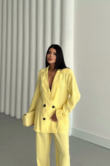 MODAL 4 DÜĞME ASTARSIZ CEKET - PANTOLON TAKIM - Bordo