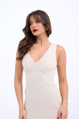 7124 ELBİSE-BEJ