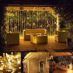 3*2 Perde Led Sarı Işık