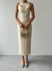 Lers Çiçek Detaylı Elbise