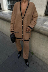 Lunadel Triko Hırka Pantolon Takım 9974