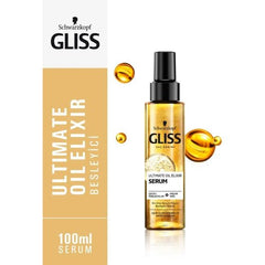 Gliss Schwarzkopf Gliss Ultimate Oil Elixir Bakim Serumu 100 Ml