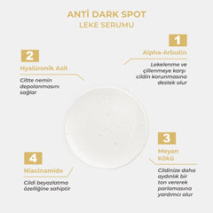 Sinoz Koyu Leke Karşıtı Arbutin Cilt Serumu Niacinamide 5% + Alpha Arbutin 2% 30 ML