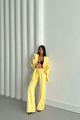 MODAL 4 DÜĞME ASTARSIZ CEKET - PANTOLON TAKIM - Bordo