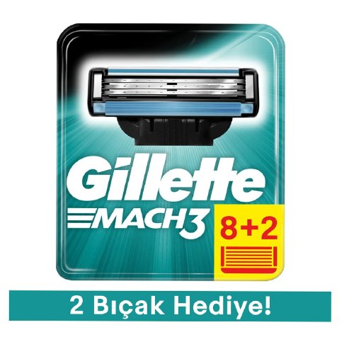 Gillette Mach3 Yedek Tıraş Bıçağı - 10lu