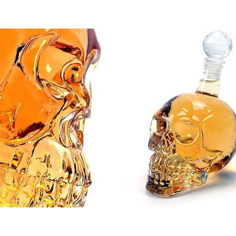 Crystal Head Kuru Kafa Cam Şişe 350 Ml