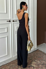 Tek Omuz Büstiyer Plazzo Pantolon Viscon Takım 10159