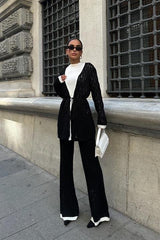 Selvia Ajurlu Biyeli Pantolon Takım 9957