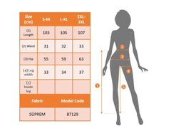 Kadın Yüksek Bel Bağcıklı Yaprak Desenli Süprem Pantolon
