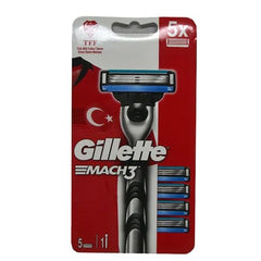 Gillette Mach 3 Tıraş Bıçağı + 5 Yedek Milli Takım Serisi