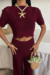 Triko Bluz Pantolon İkili Takım 10084-025