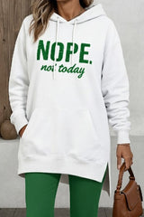 Kadın Uzun Kollu Kapşonlu Bağcıklı Viskon Iki Iplik Sweat