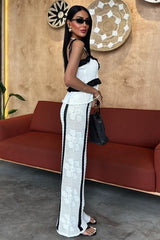 Askılı Bluz Pantolon Triko Takım 10114