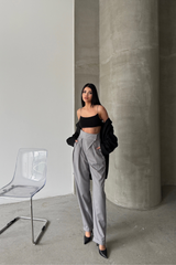 TASARIM PANTOLON - Gri