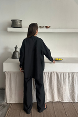 GÖMLEK-PANTOLON TAKIM CUPRA KUMAŞ - Bordo