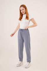 Cepli Belden Bağlamalı Paça Detaylı Haki Pantolon