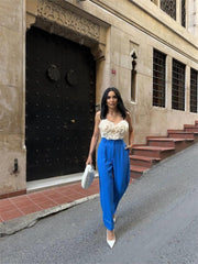 PAÇASI CIRTLI PANTOLON - Haki