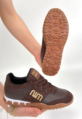 Marje Kahverengi Cilt Bağcıklı Spor Ayakkabı