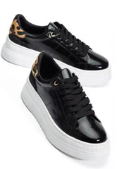 Jetan Siyah Rugan Bağcıklı Spor Ayakkabı