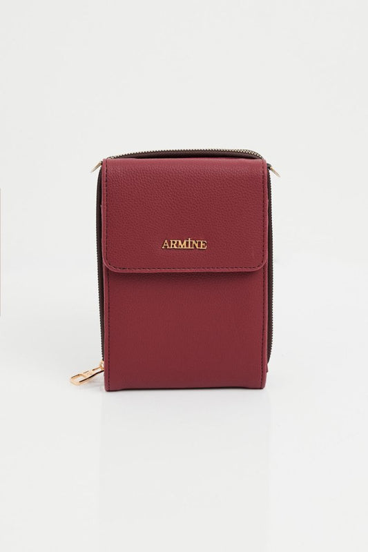 010175 Armine Mini Omuz Çantası - Bordo