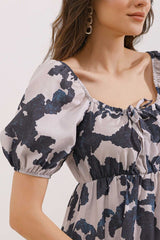 2351 Kloş Poplin Elbise - D. Mint